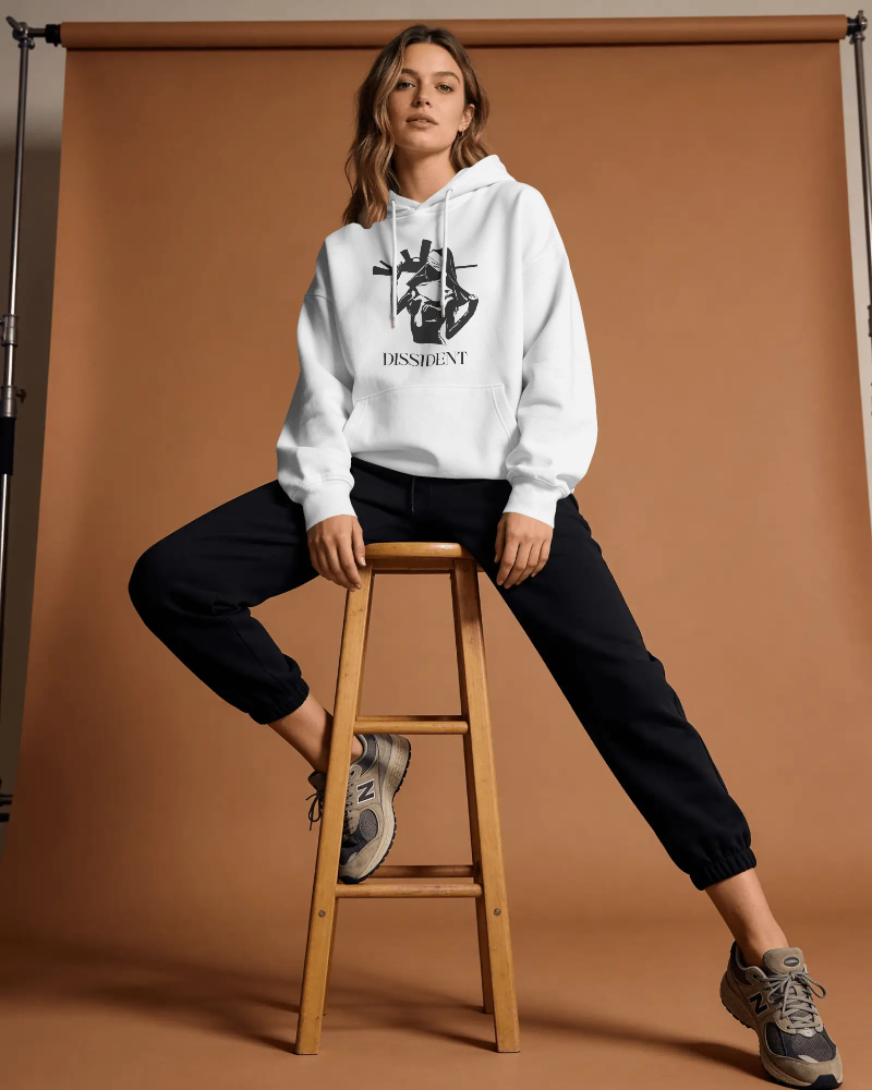 DISSIDENT Armed Nun Graphic Streetwear Hoodie