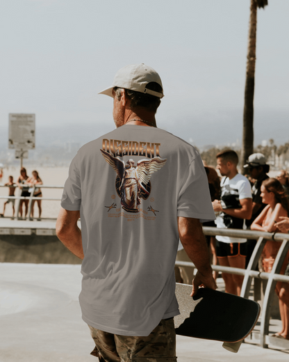 RKNT "DISSIDENT" Angel Heavyweight Oversized Graphic Tee