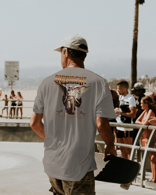 RKNT "DISSIDENT" Angel Heavyweight Oversized Graphic Tee