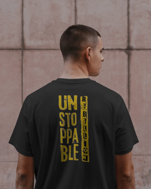 Unstoppable Rebellion Graphic T-Shirt – Heavyweight Streetwear Oversized Tee