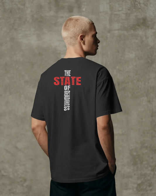 The State of Readiness Graphic T-Shirt – Heavyweight Oversized Streetwear Tee
